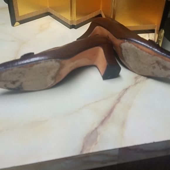 ❤💖Salvatore Ferragamo Womens Python Block Shoes - Picture 6 of 9